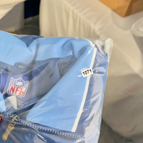 NFL Superbowl XXXIX Reebok Full Zip Windbreaker Men Large 2005 Drawstring Waist - Picture 16 of 16